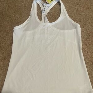 White Racerback Tank Top
